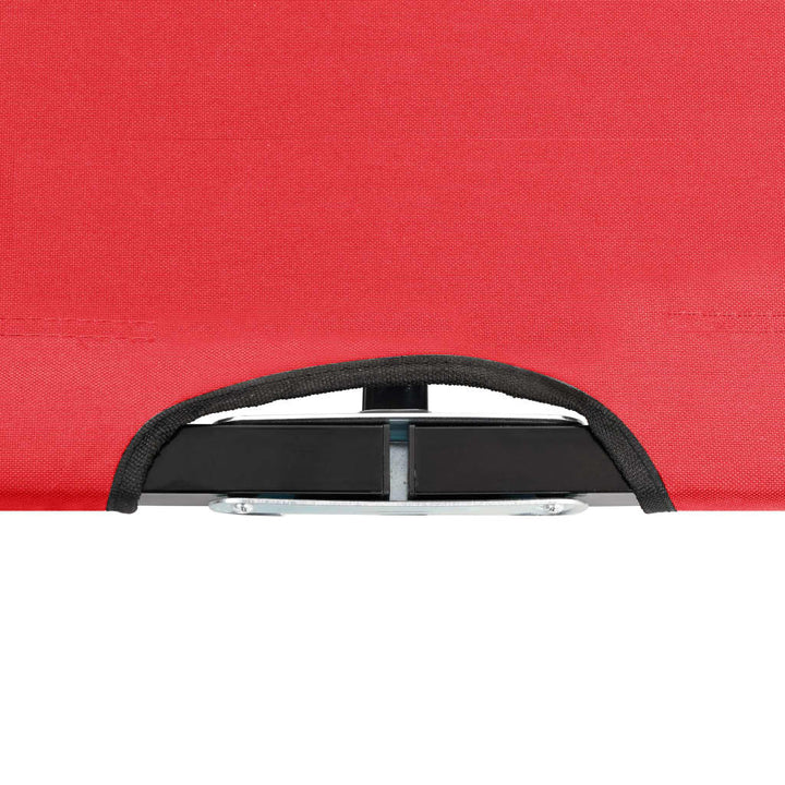 Tumbona plegable para 2 personas acero rojo