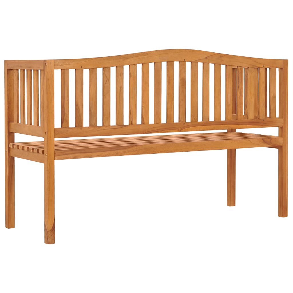 Gartenbank 150 cm Massivholz Teak