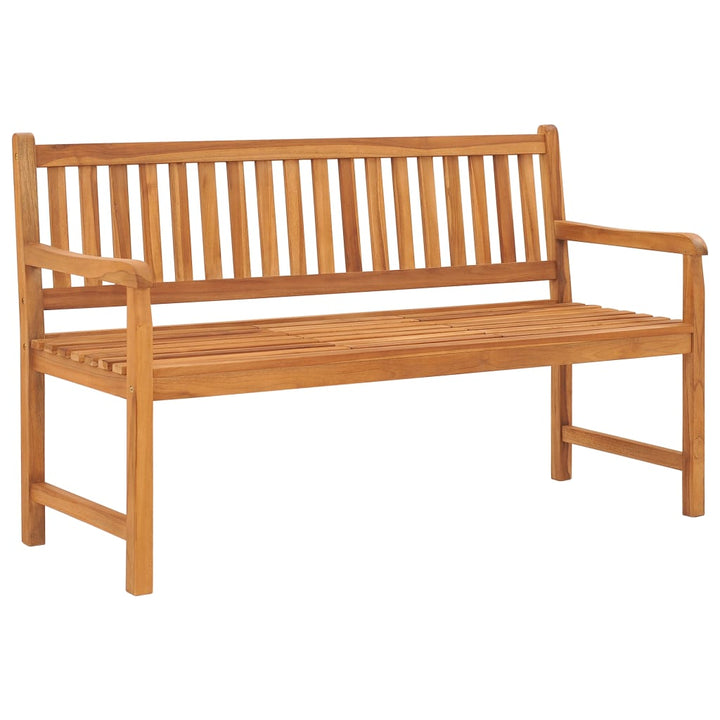 3-Sitzer Gartenbank mit Tisch 150 cm Massivholz Teak