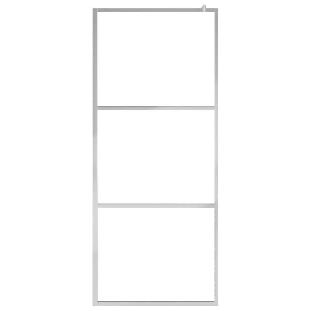 Begehbare Duschwand mit Halbmattiertem ESG-Glas 140x195cm