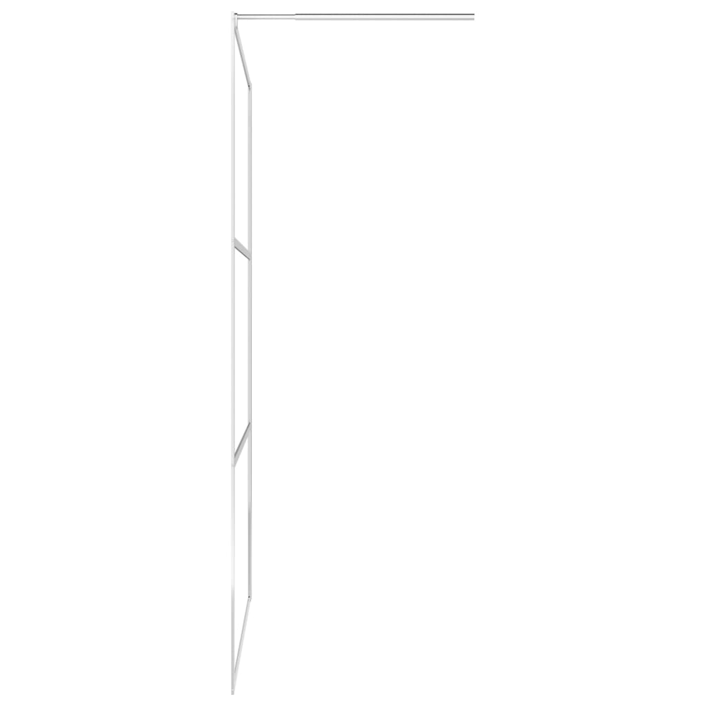Begehbare Duschwand mit Halbmattiertem ESG-Glas 140x195cm