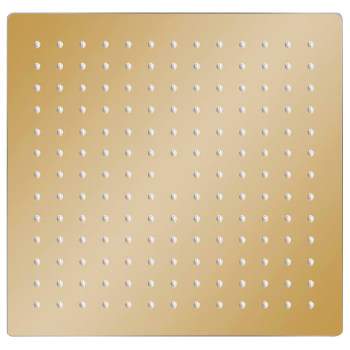 Regenbrause Edelstahl 30x30 cm Quadrat Golden