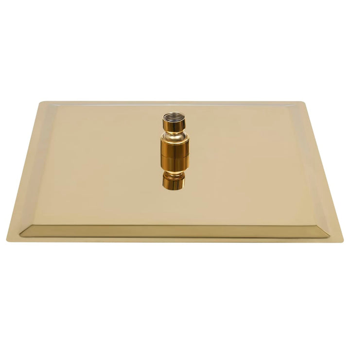 Regenbrause Edelstahl 30x30 cm Quadrat Golden