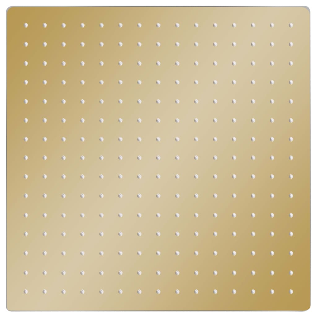 Regenbrause Edelstahl 40x40 cm Quadrat Golden