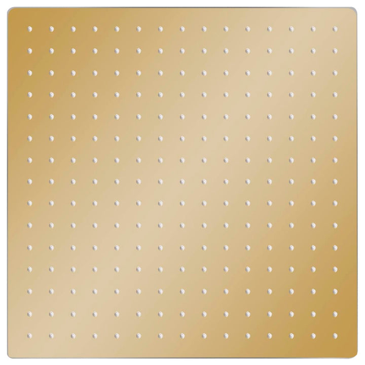 Regenbrause Edelstahl 40x40 cm Quadrat Golden