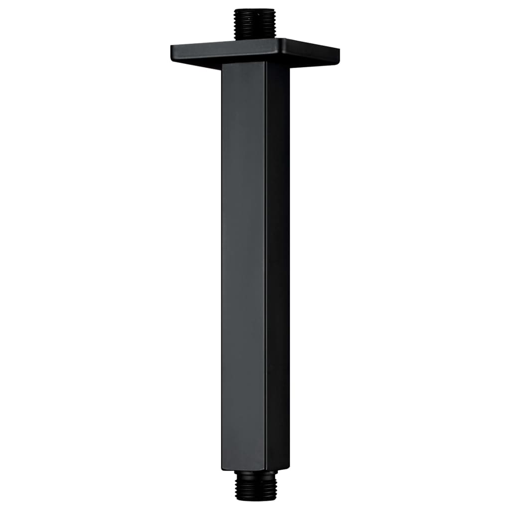 Duscharm Quadratisch Edelstahl 201 Schwarz 20 cm