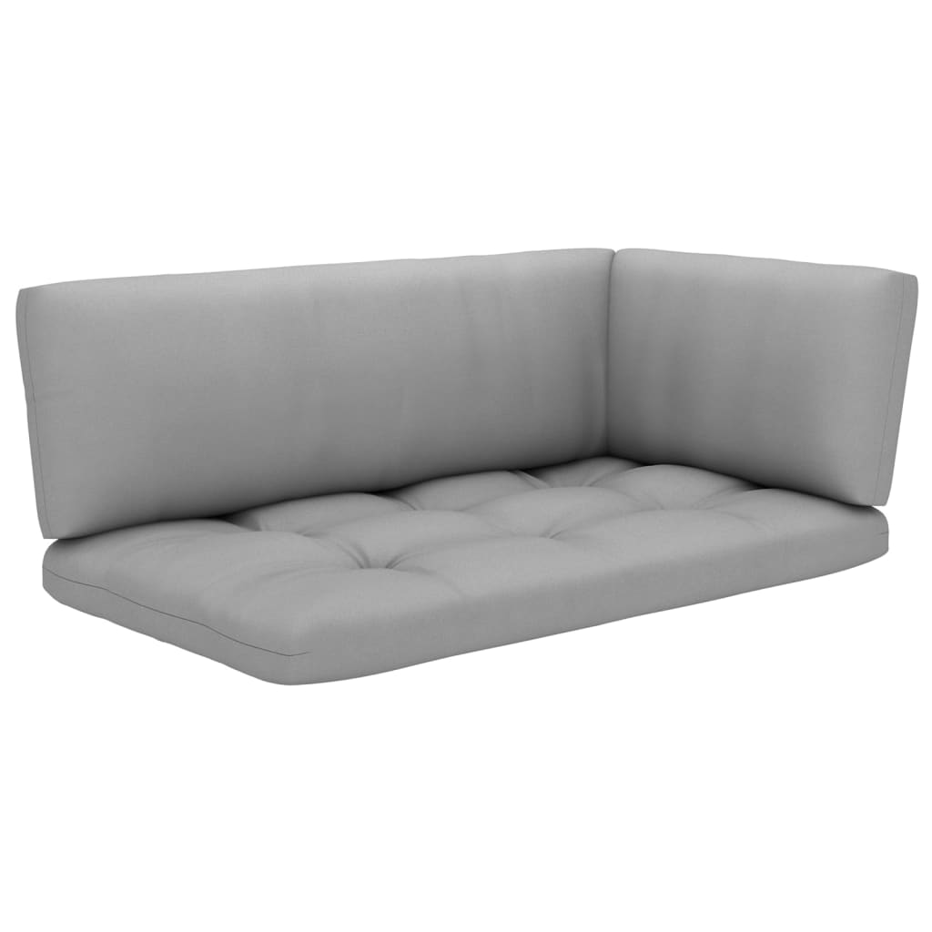 Outdoor-Ecksofa Paletten Kiefernholz Imprägniert Weiß