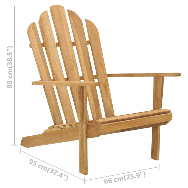 Adirondack-Stuhl Massivholz Teak