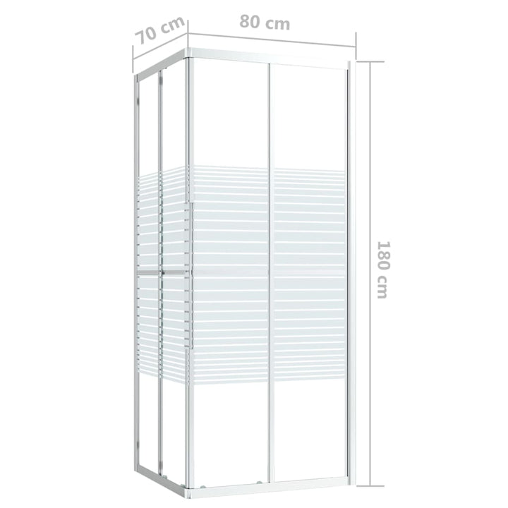 Duschkabine ESG 80x70x180 cm