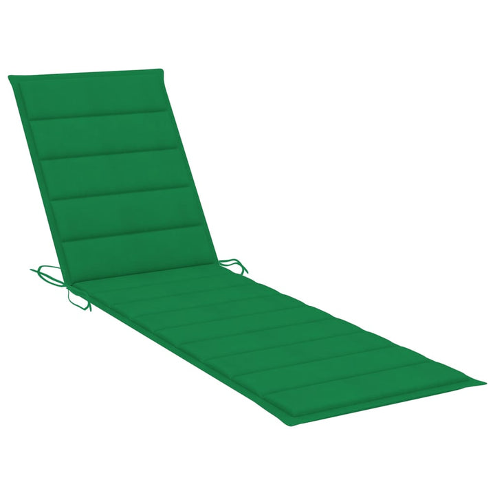 Sonnenliegen 2 Stk. mit Tisch und Auflagen Massivholz Teak