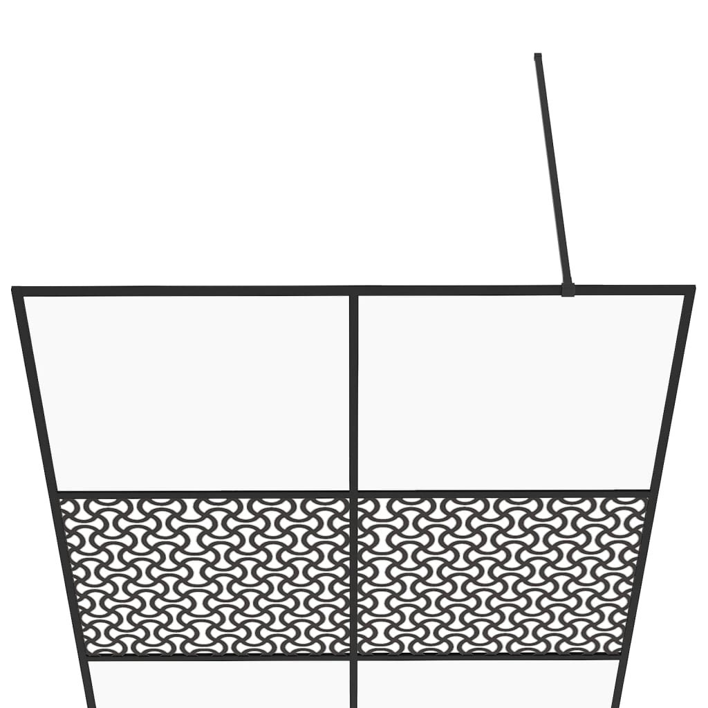 Duschwand für Begehbare Dusche mit Klarem ESG-Glas 140x195 cm