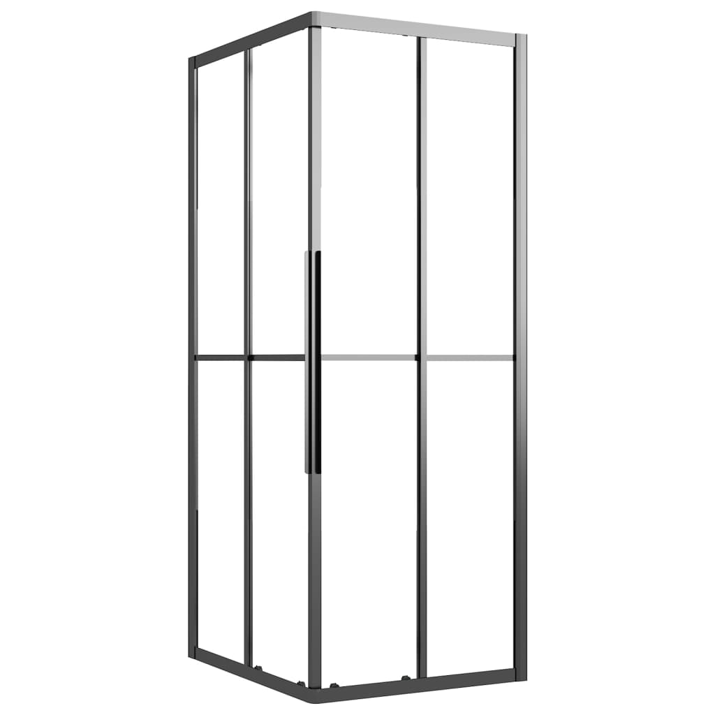 Shower cubicle semi-matt ESG 90x70x180 cm black