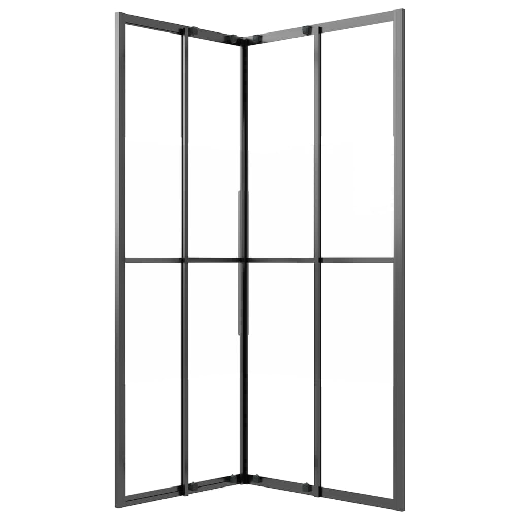 Shower cubicle semi-matt ESG 90x70x180 cm black