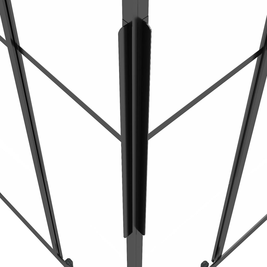 Shower cubicle semi-matt ESG 90x70x180 cm black