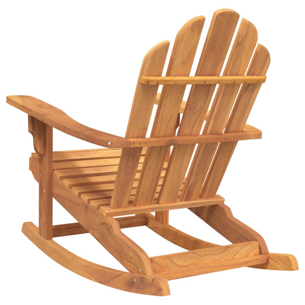 Adirondack-Schaukelstühle 2 Stk. 79x100x103 cm Massivholz Teak