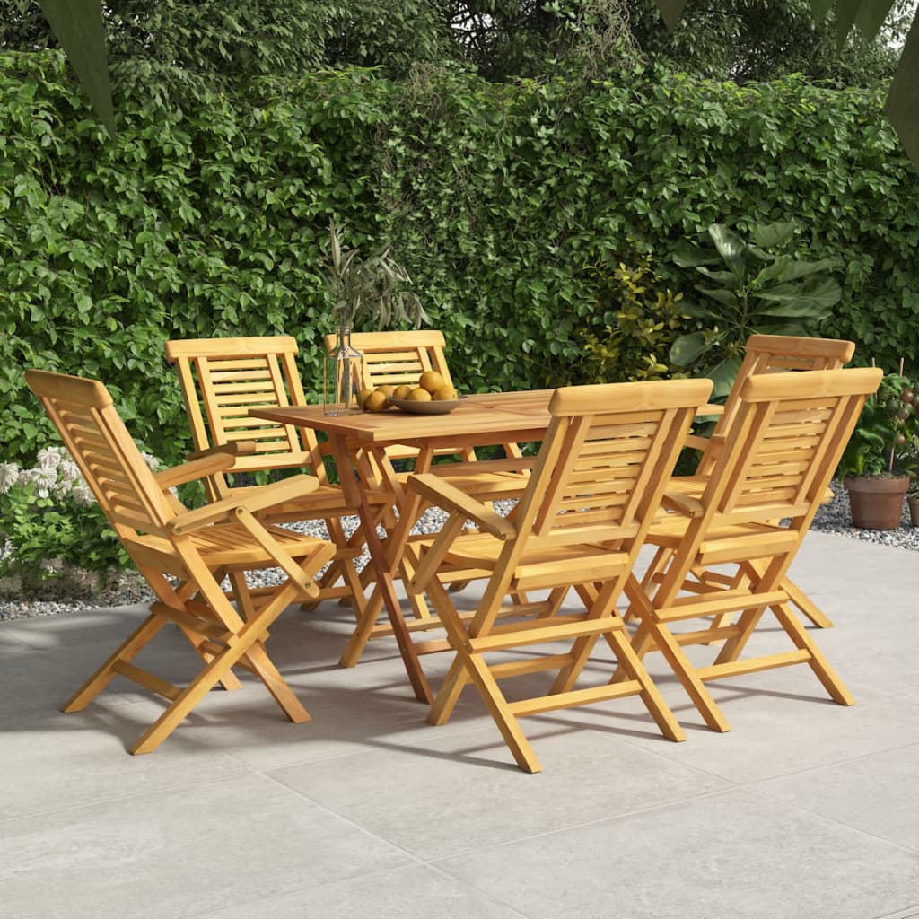 Gartenstühle 6 Stk. Klappbar 56x63x90 cm Massivholz Teak