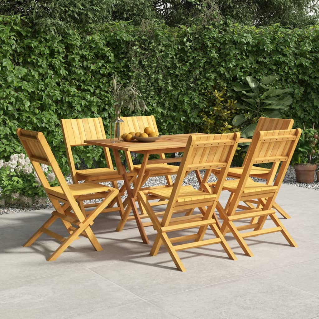 Gartenstühle 6 Stk. Klappbar 47x61x90 cm Massivholz Teak