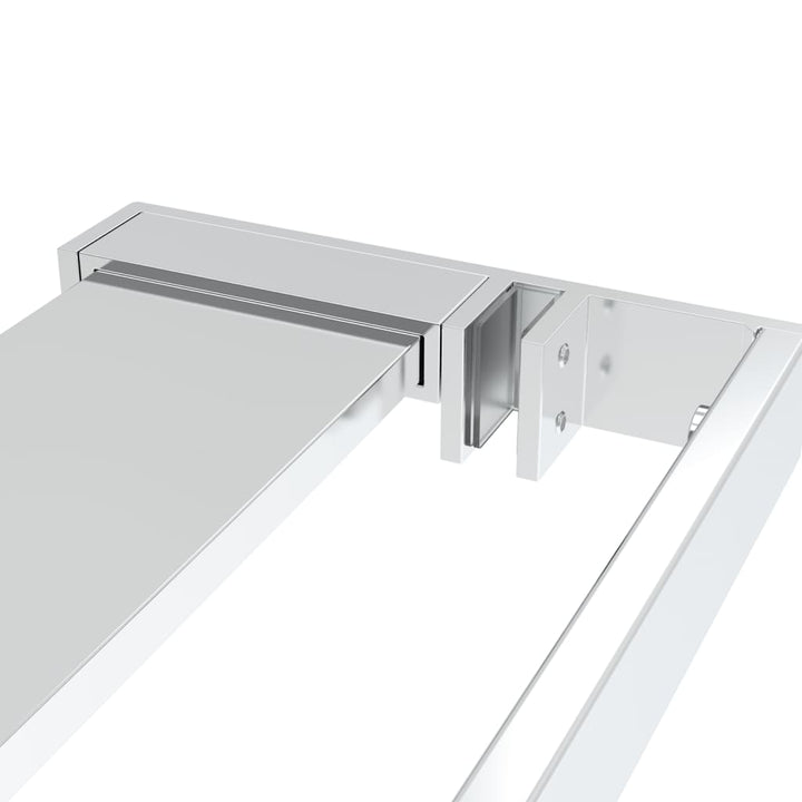 Mampara de ducha con estante para cabina de ducha cromada 100x195 cm ESG