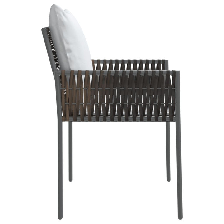 Gartenstühle mit Kissen 6 Stk. Braun 54x61x83 cm Poly Rattan