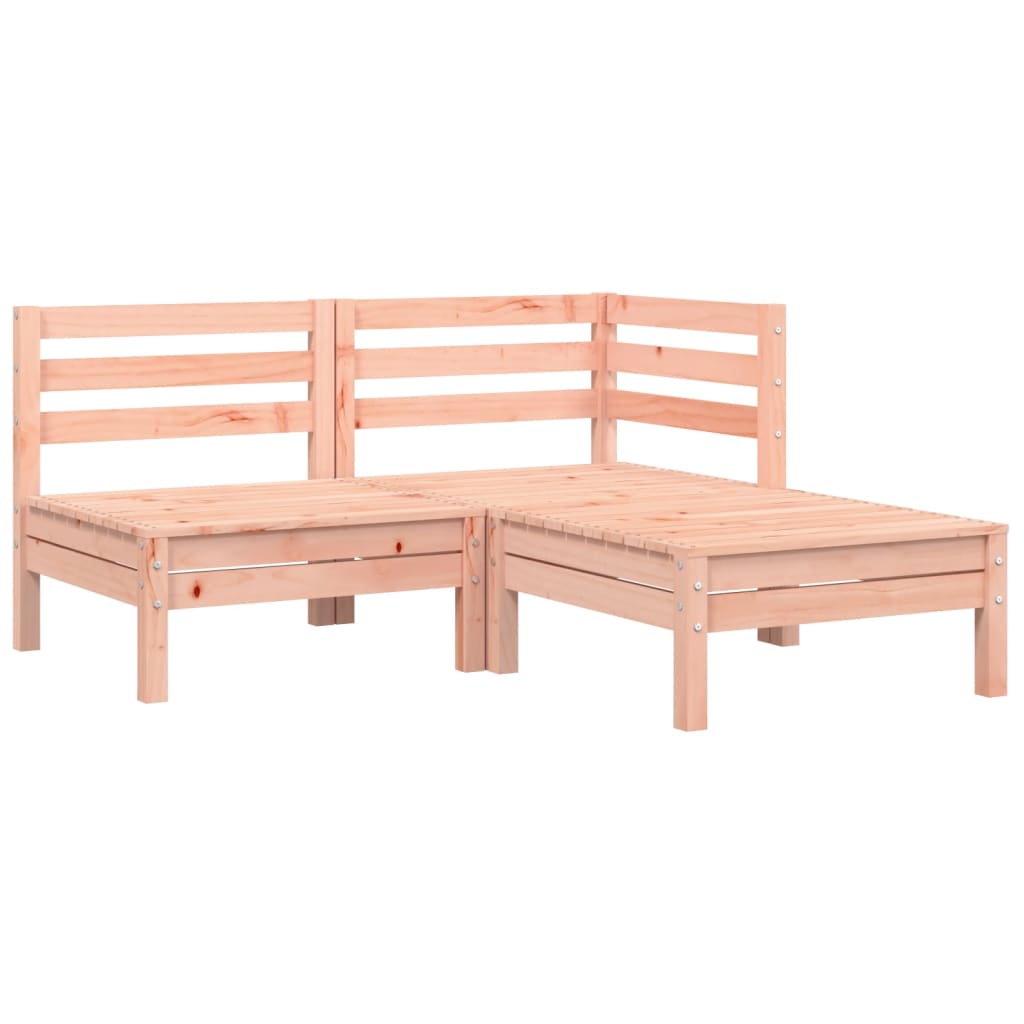 Gartensofa mit Kissen und Hocker 2-Sitzer