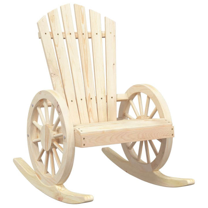 Mecedoras Adirondack 2 uds. Madera maciza de abeto.