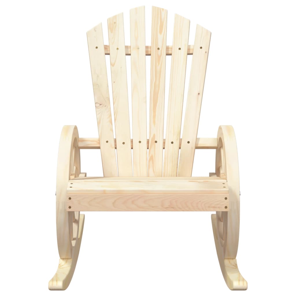 Mecedoras Adirondack 2 uds. Madera maciza de abeto.