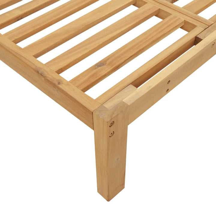 4 uds. Conjunto de sofás de jardín fabricados con palets de madera maciza de acacia.