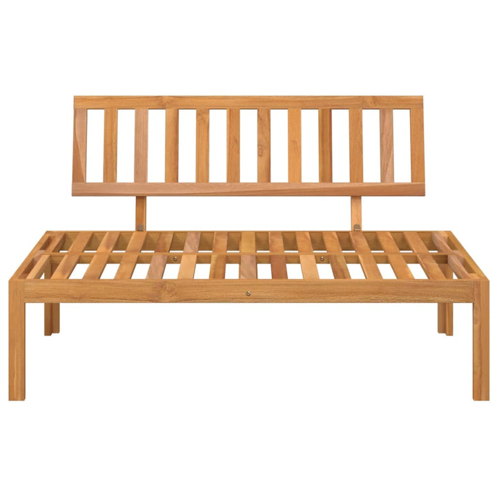 Garten-Mittelsofa aus Paletten Massivholz Akazie