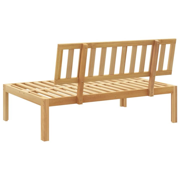 Garten-Mittelsofa aus Paletten Massivholz Akazie