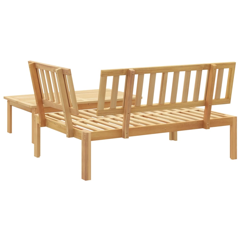 2 uds. Conjunto de sofás de jardín fabricados con palets de madera maciza de acacia.