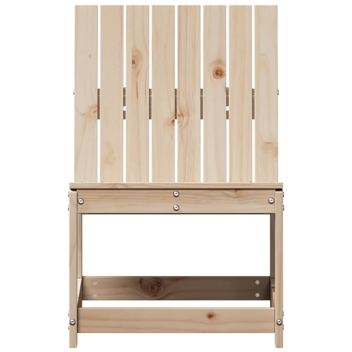 Silla de jardín 50,5x55x77 cm madera maciza de pino