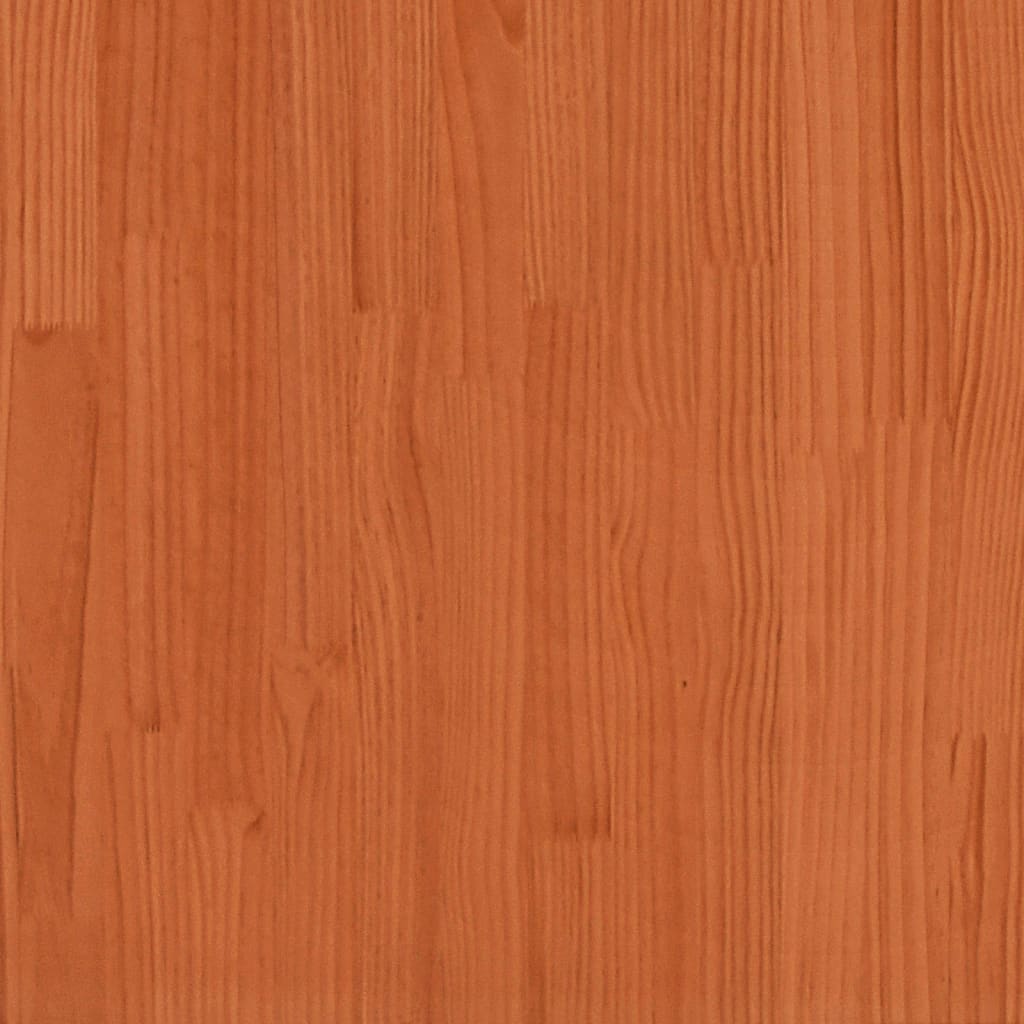 Taburete de jardín cera marrón 62x30x32 cm madera maciza de pino