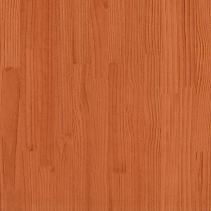 Taburete de jardín cera marrón 62x30x32 cm madera maciza de pino