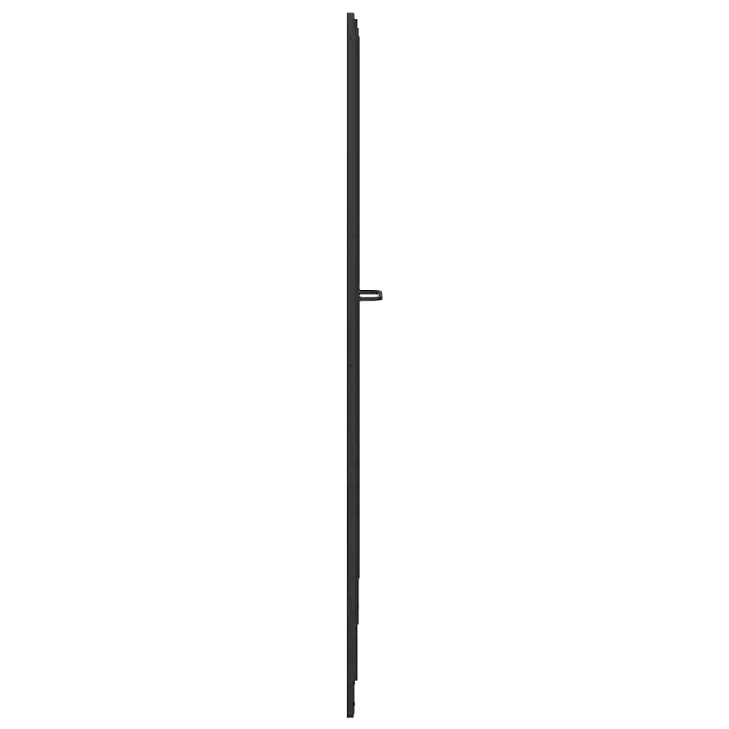 Duschwand Falten Other Manuell Schwarz 168 x 140 cm Aluminium