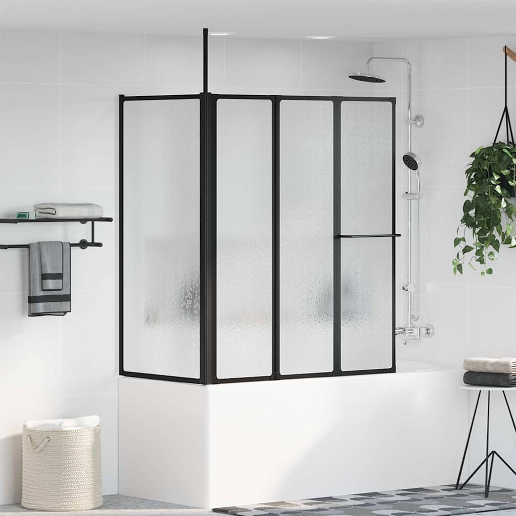 Duschwand Falten Other Schwarz 120 x 70 x 137 cm Aluminium