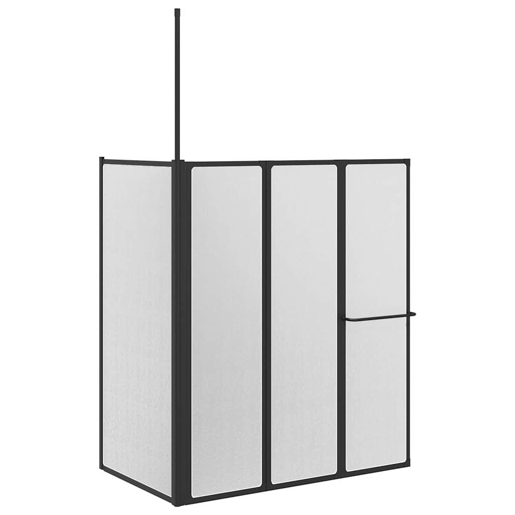 Duschwand Falten Other Schwarz 120 x 70 x 137 cm Aluminium