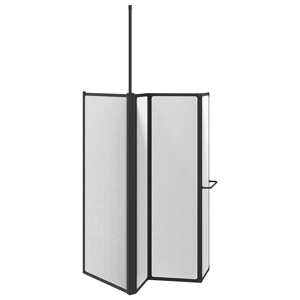 Duschwand Falten Other Schwarz 120 x 70 x 137 cm Aluminium