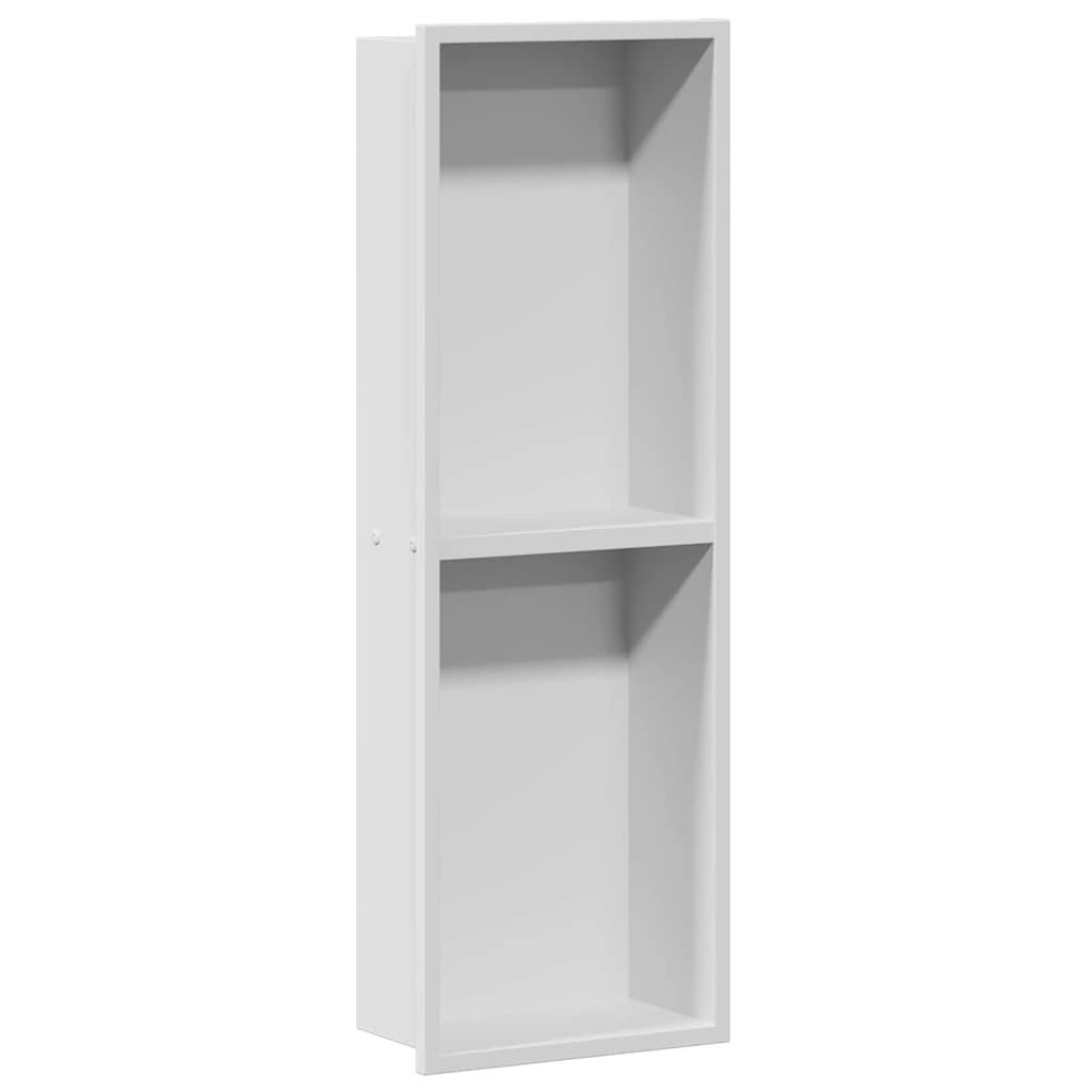Duschnische Weiß 60 x 20 x 9.5 cm Edelstahl