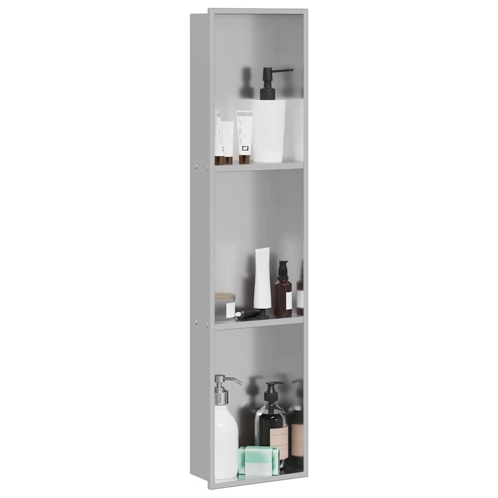 Duschnische Silber 90 x 20 x 9.5 cm Edelstahl