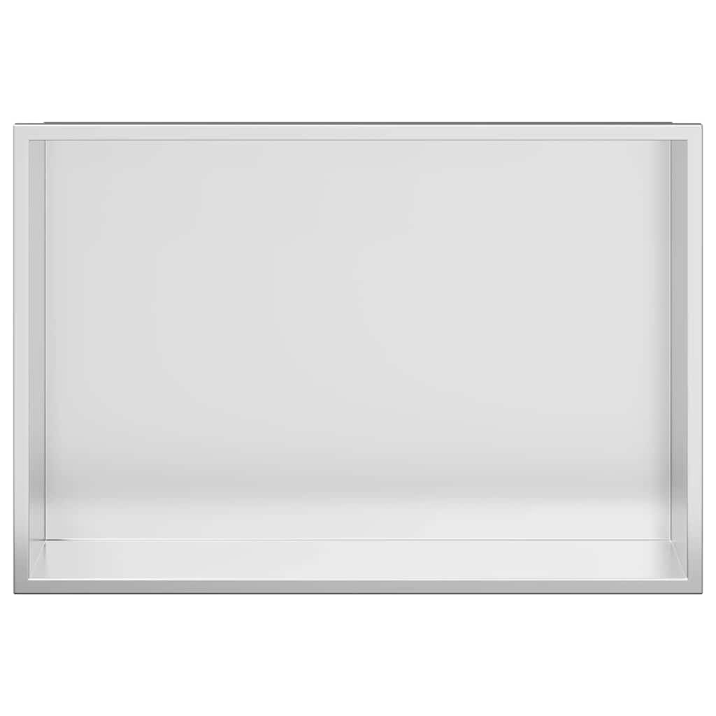 Duschnische Silber 45 x 30 x 9.5 cm Edelstahl