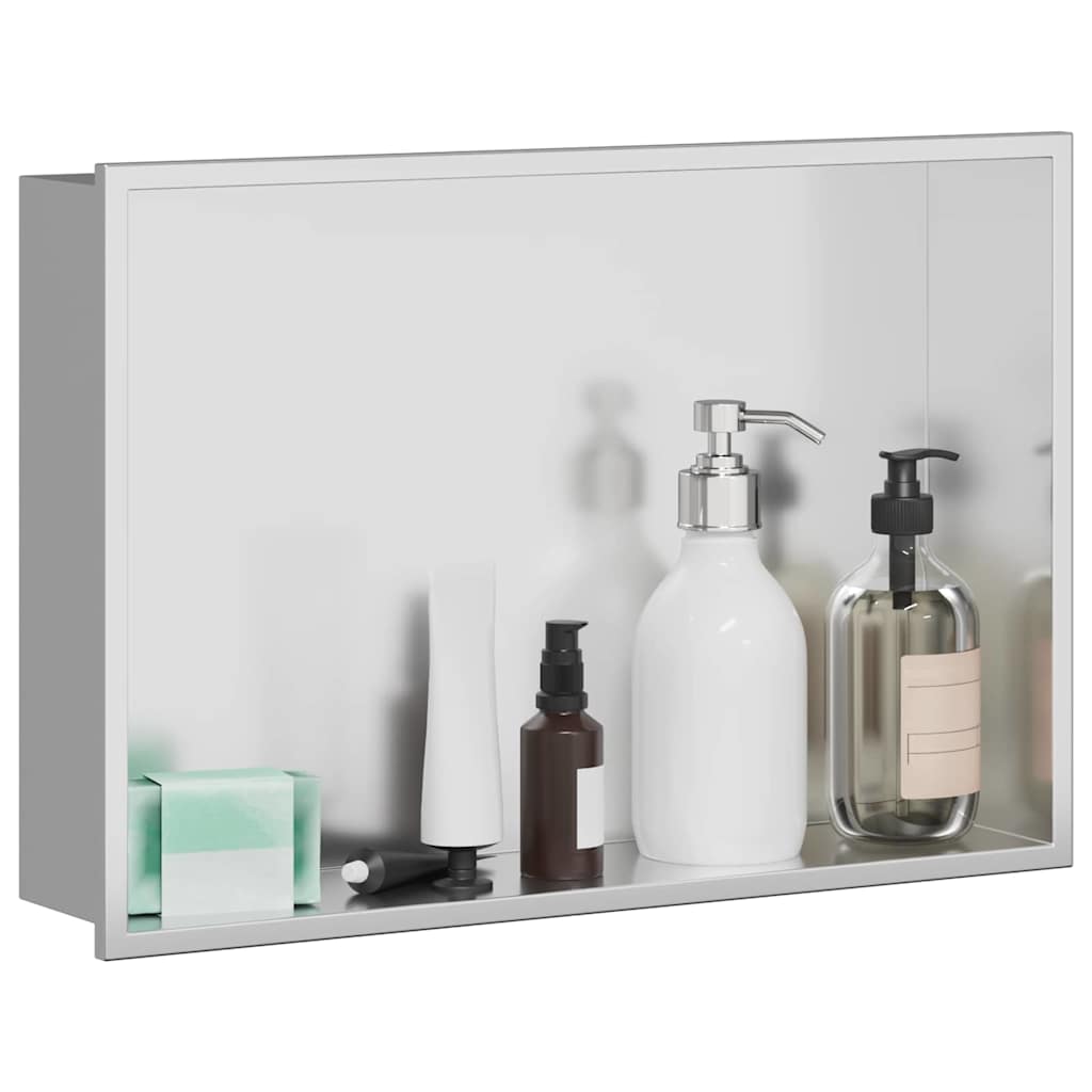 Duschnische Silber 45 x 30 x 9.5 cm Edelstahl
