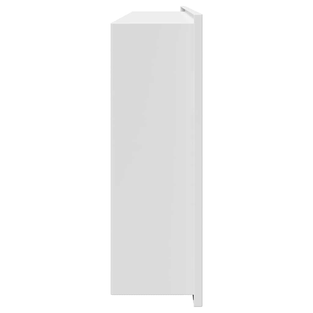Duschnische Weiß 75 x 30 x 9.5 cm Edelstahl