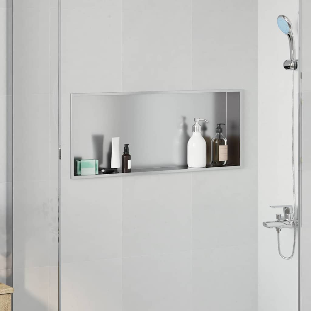 Duschnische Silber 75 x 30 x 9.5 cm Edelstahl