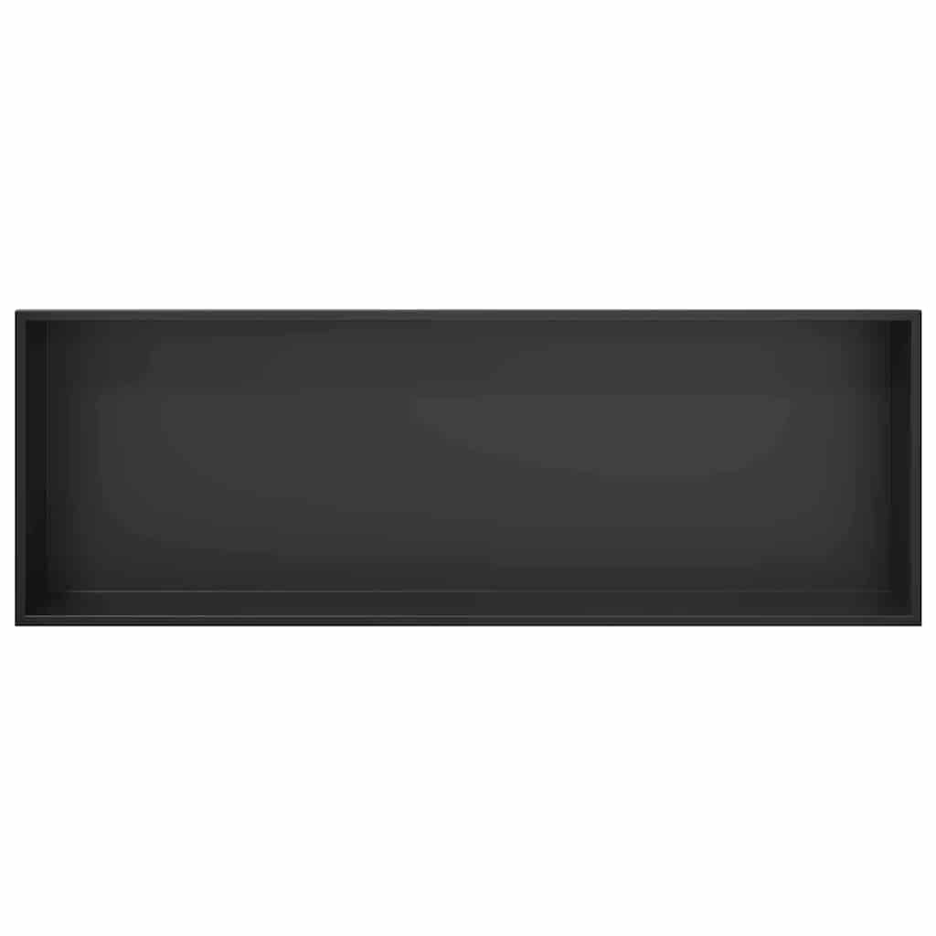 Duschnische Schwarz 90 x 30 x 9.5 cm Edelstahl