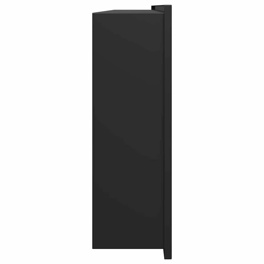 Duschnische Schwarz 90 x 30 x 9.5 cm Edelstahl