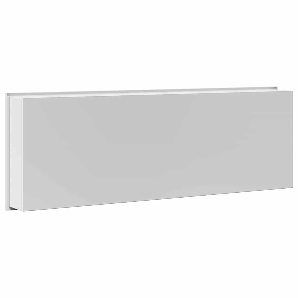 Duschnische Weiß 90 x 30 x 9.5 cm Edelstahl