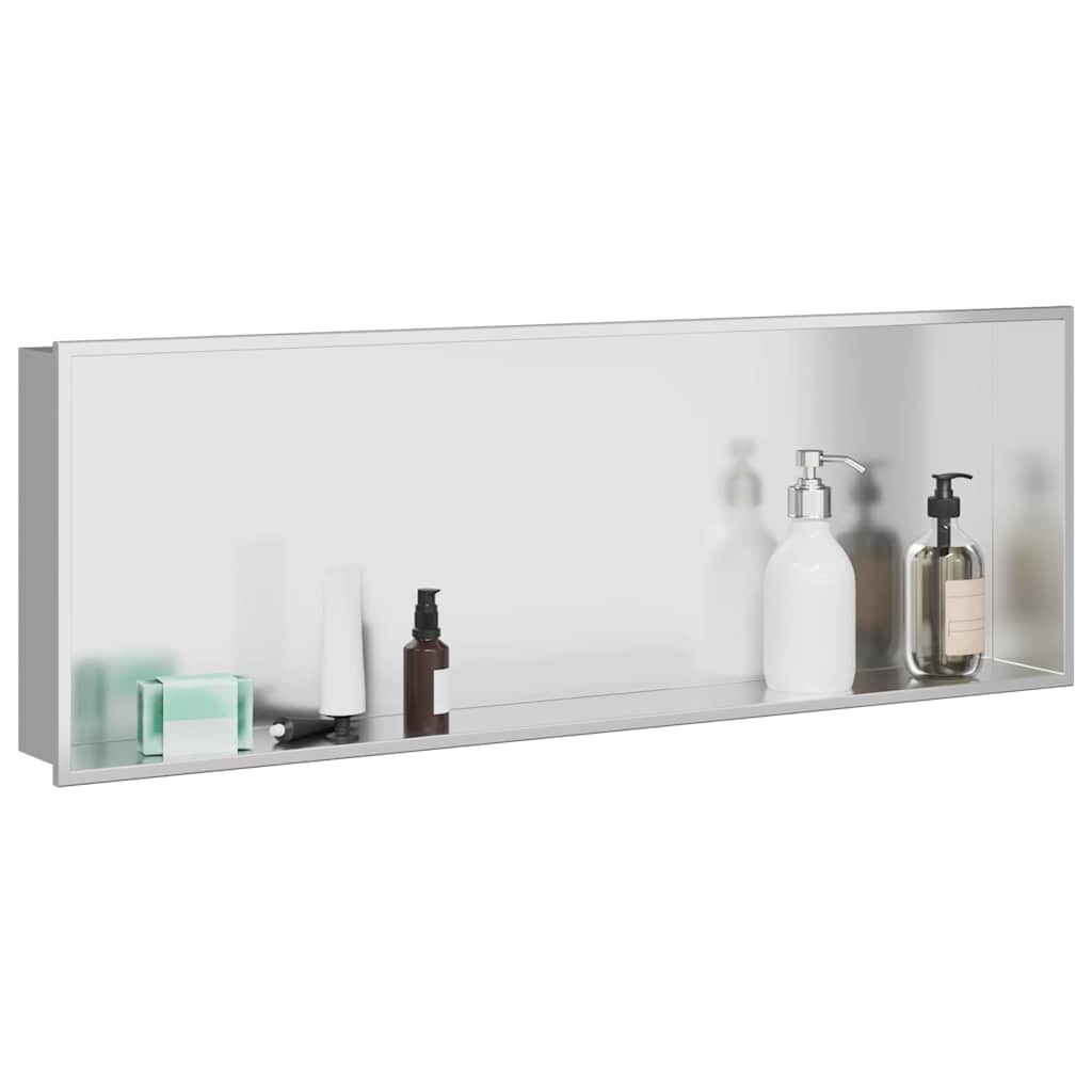Duschnische Silber 90 x 30 x 9.5 cm Edelstahl