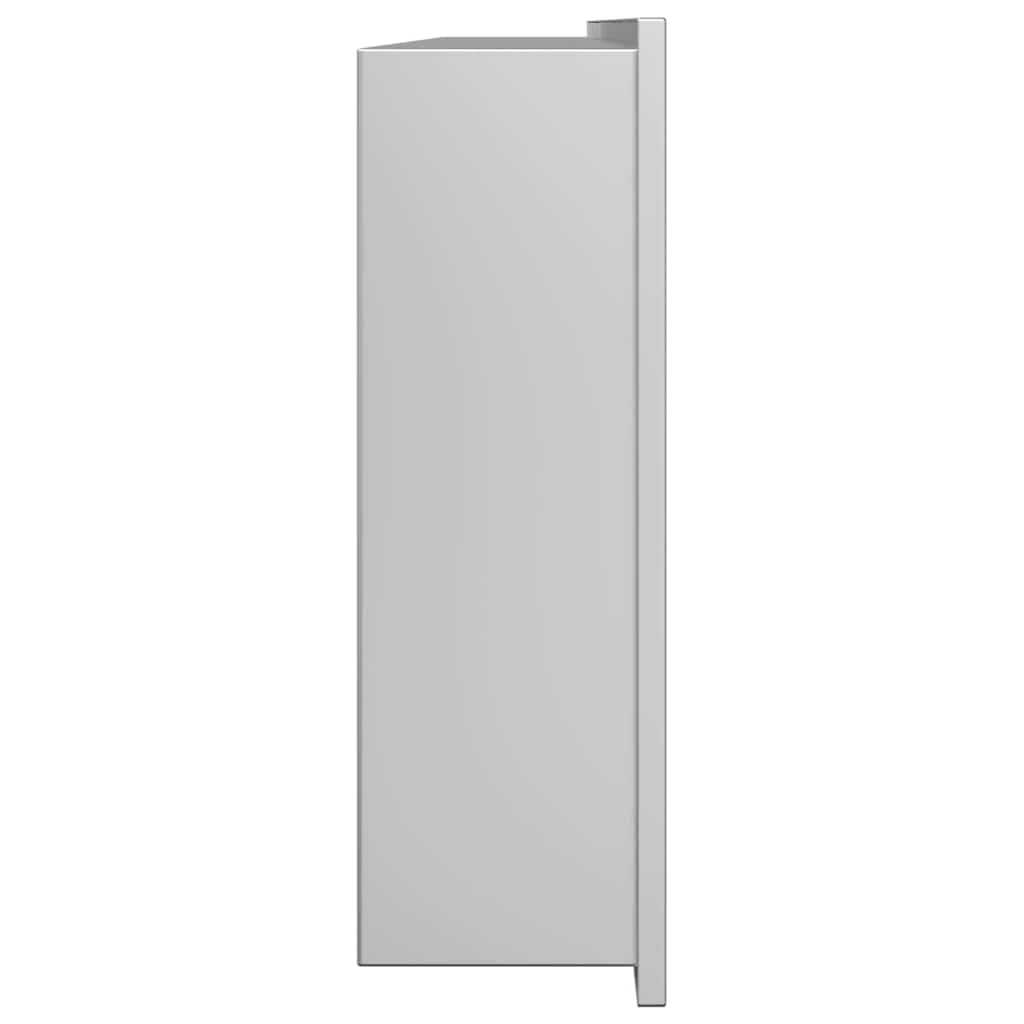 Duschnische Silber 90 x 30 x 9.5 cm Edelstahl