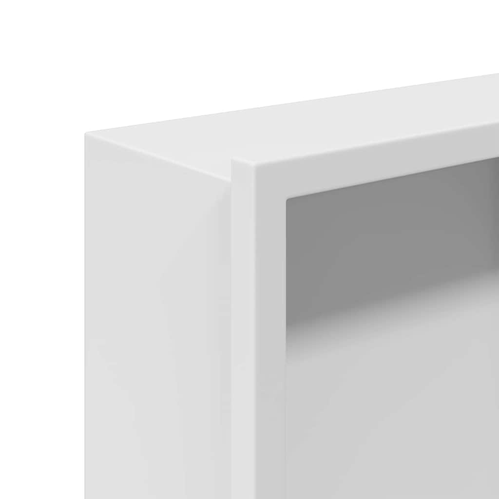 Duschnische Weiß 90 x 30 x 9.5 cm Edelstahl
