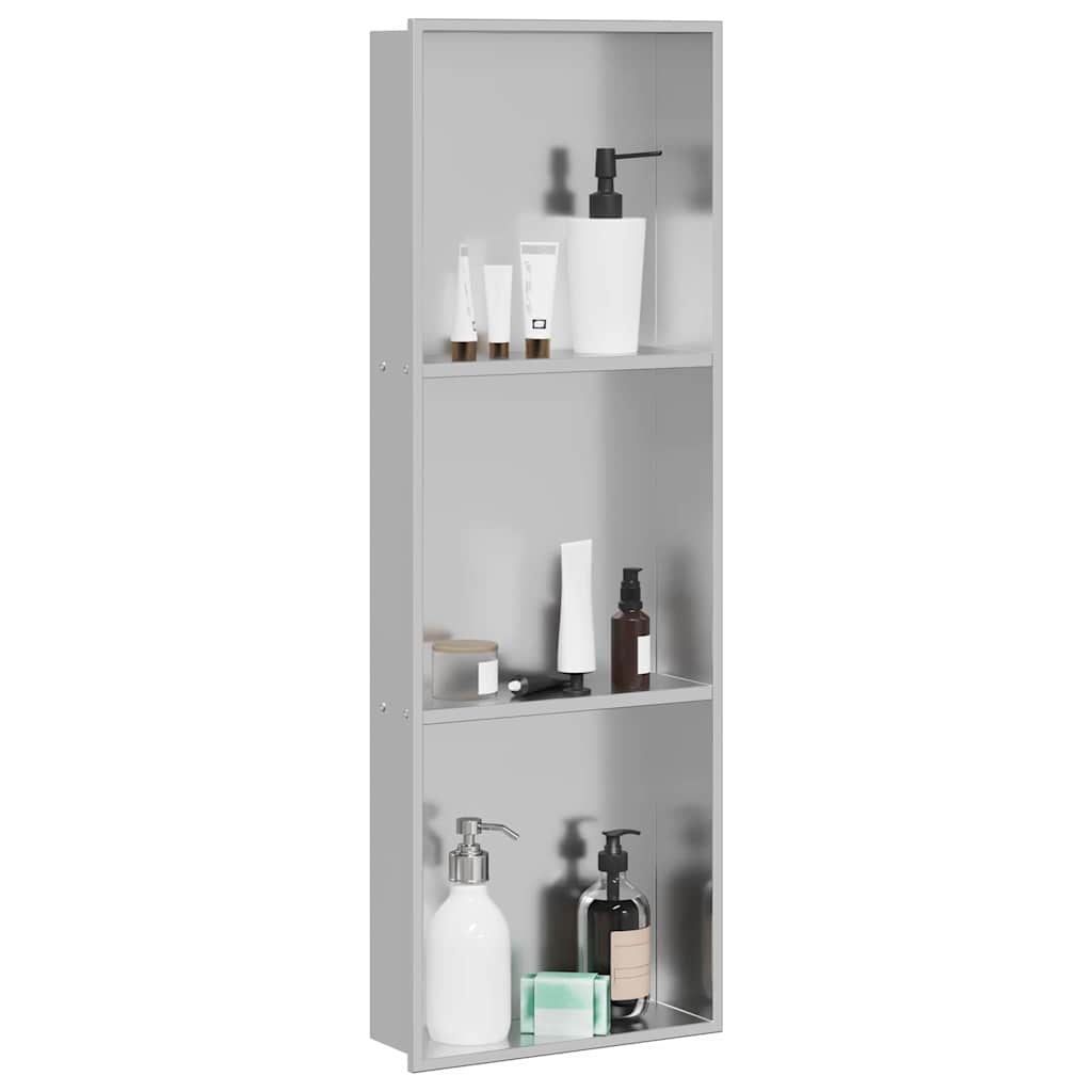 Duschnische Silber 90 x 30 x 9.5 cm Edelstahl